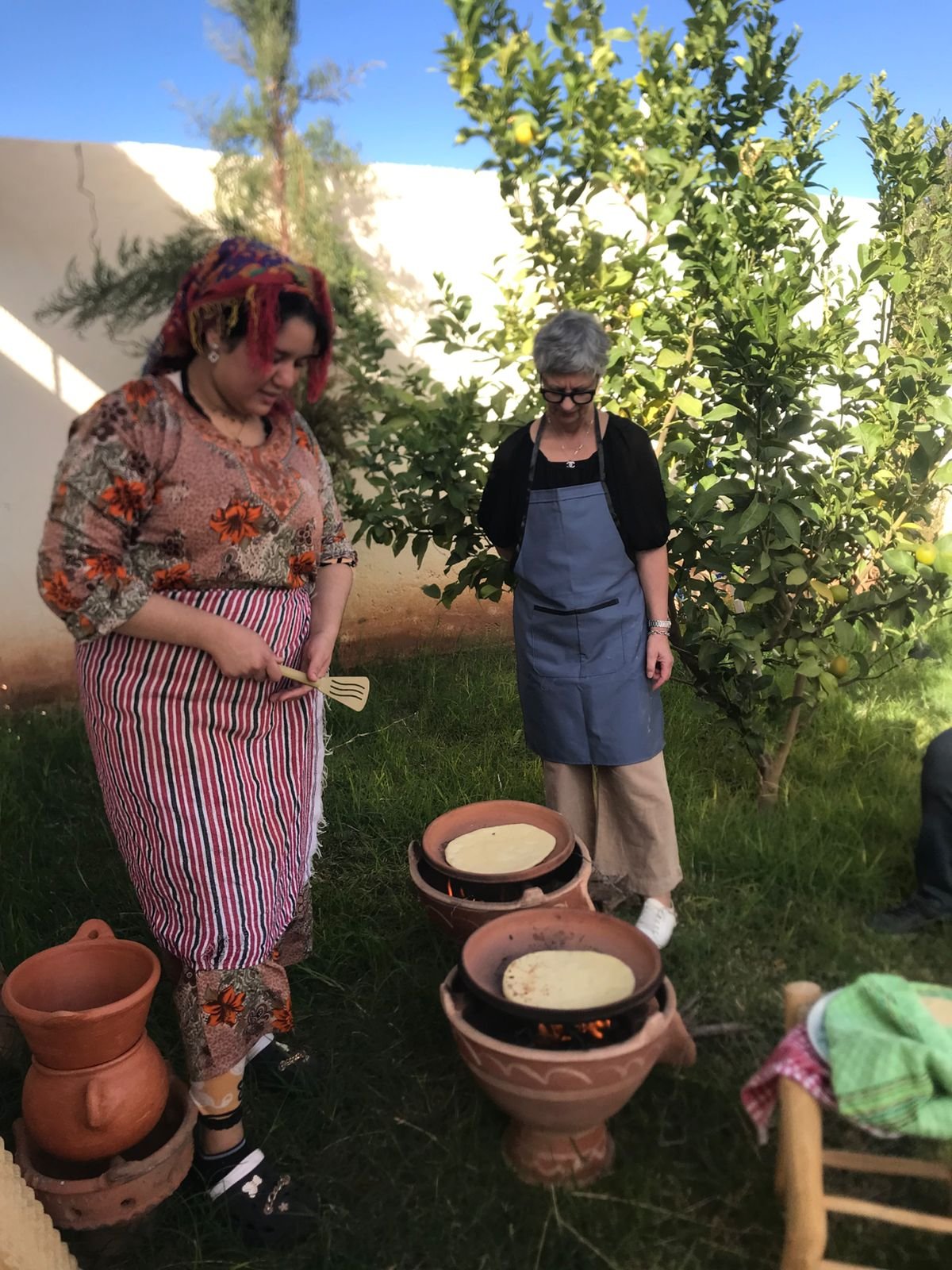 Moroccan couscous steaming technique cooking class traditional method