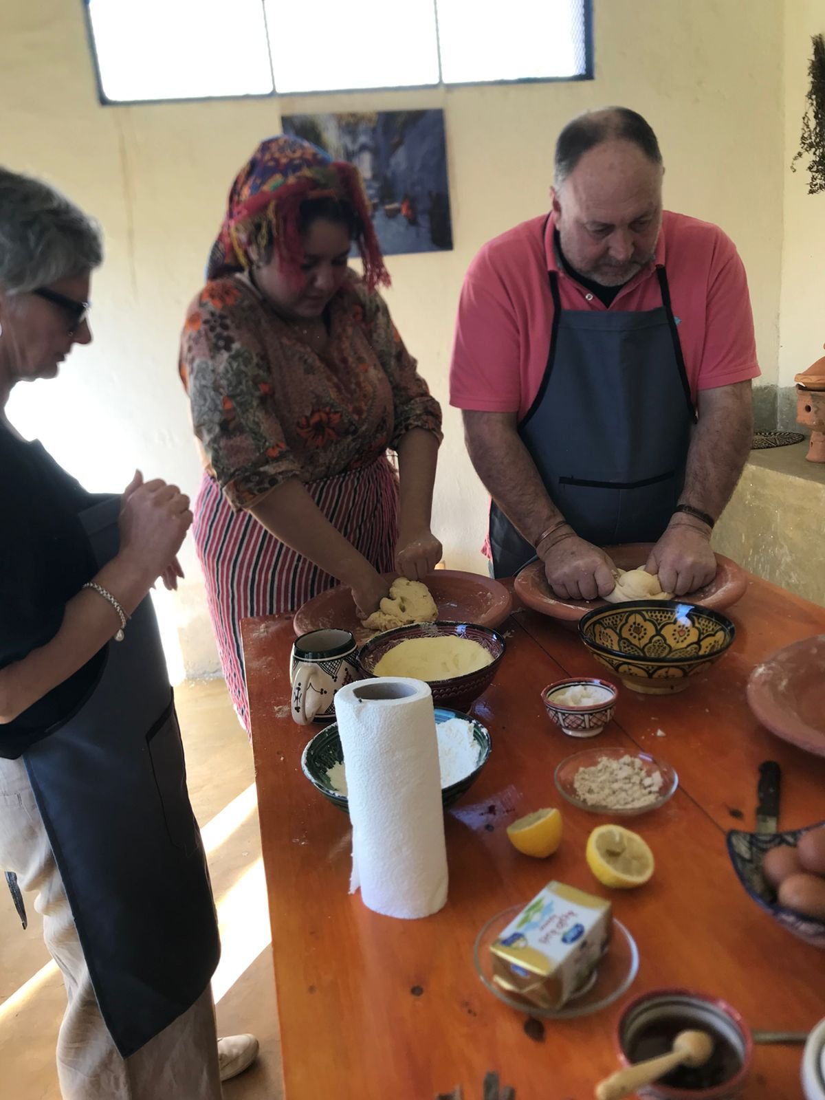 Moroccan pastry making class baghrir chebakia traditional sweets workshop